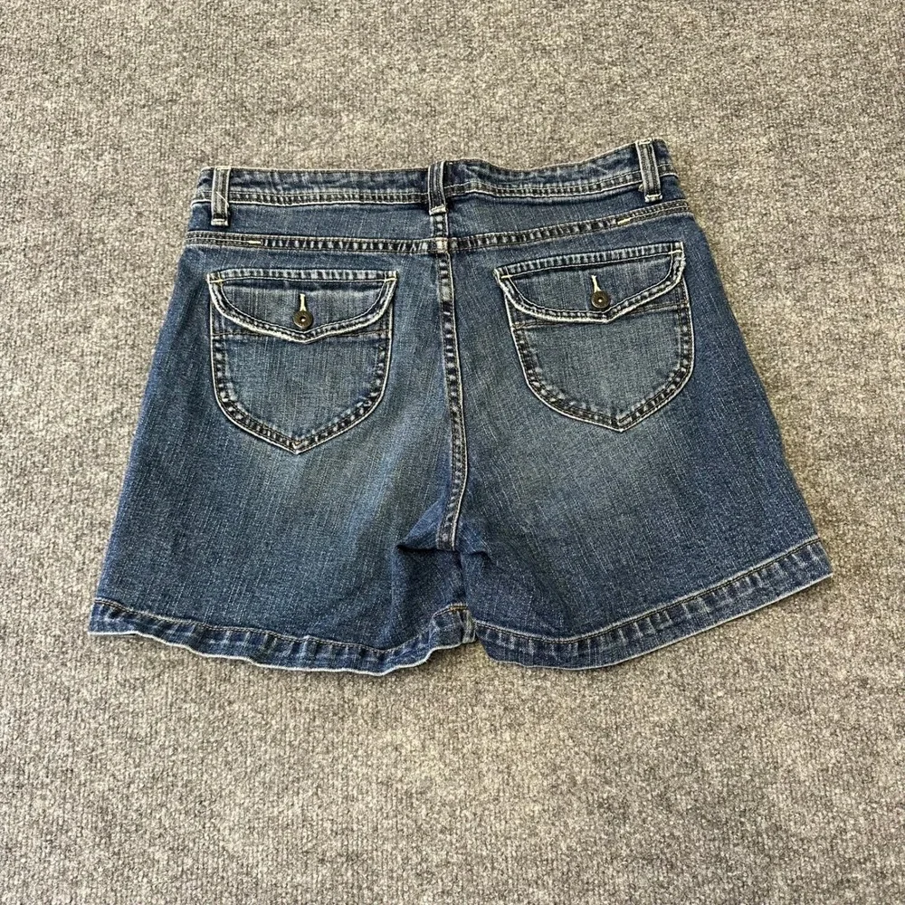 Lee Denim Shorts Womens Size 10 Blue Low Rise Stretch Casual Jean Shorts